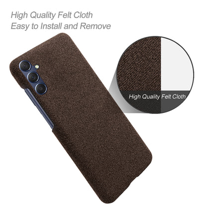 For Samsung Galaxy A24 4G Non-Slip Case Cloth+Hard PC Protective Guardian Phone Cover