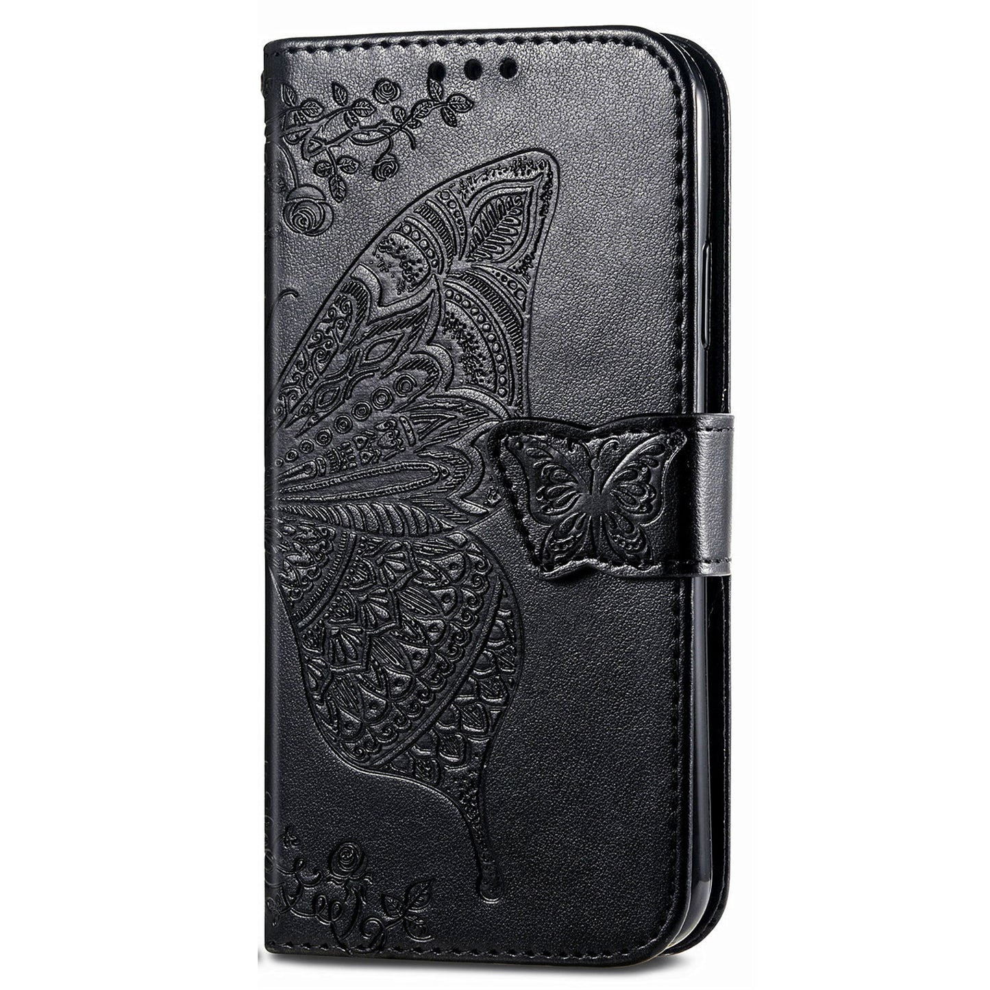 For Honor X8a 4G PU Leather Phone Case Stand Wallet Butterfly Imprinted Flip Cover