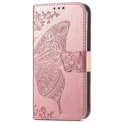 For Honor X8a 4G PU Leather Phone Case Stand Wallet Butterfly Imprinted Flip Cover