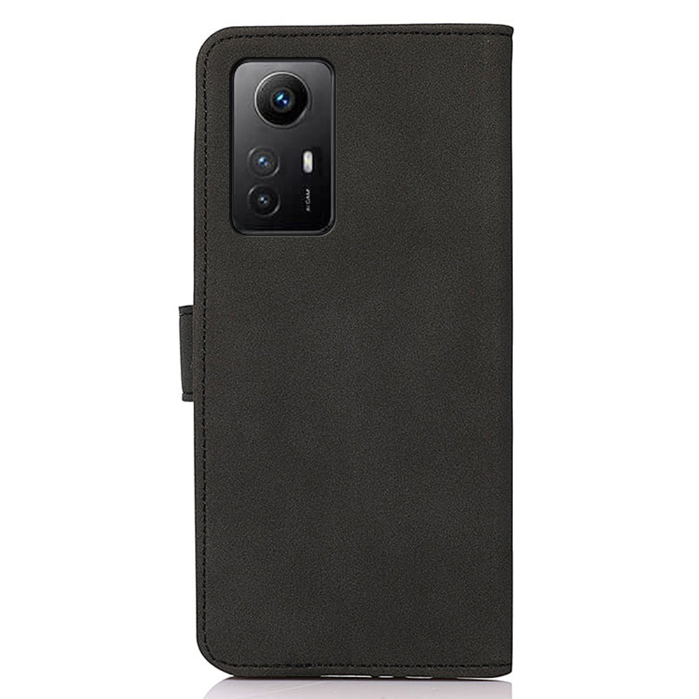 KHAZNEH Phone Case for Xiaomi Redmi Note 12S 4G Textured PU Leather Flip Wallet Stand Cover
