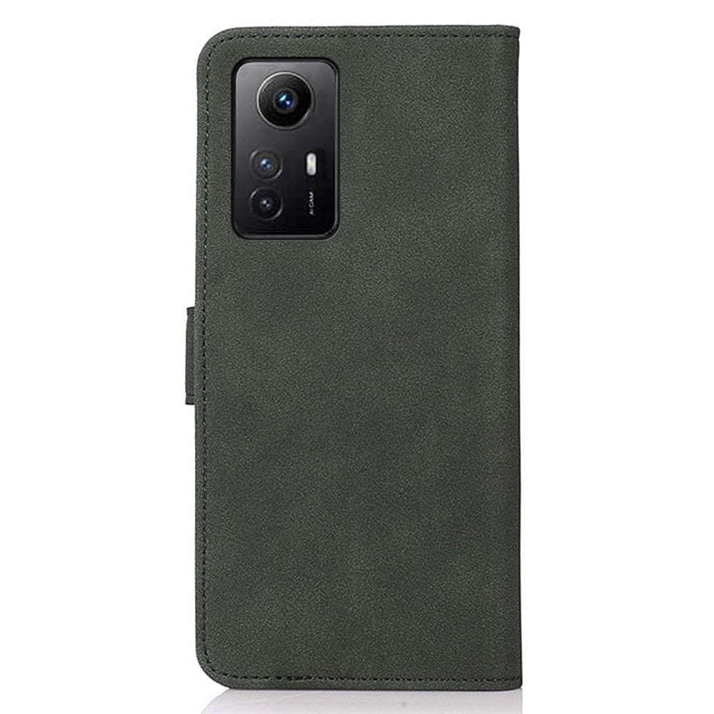 KHAZNEH Phone Case for Xiaomi Redmi Note 12S 4G Textured PU Leather Flip Wallet Stand Cover