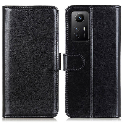 Flip Wallet Case for Xiaomi Redmi Note 12S 4G Crazy Horse Texture PU Leather Stand Phone Cover