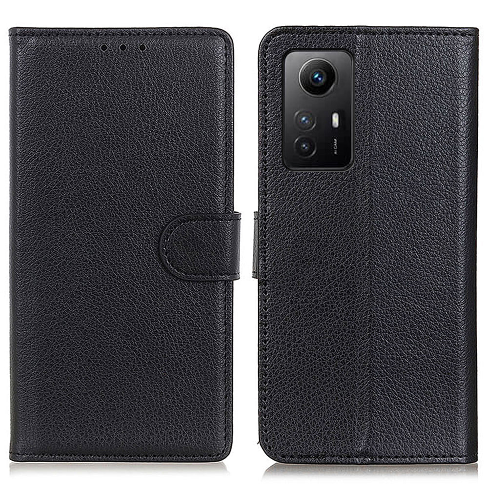 For Xiaomi Redmi Note 12S 4G Anti-scratch Litchi Texture Phone Case PU Leather Stand Wallet Shell