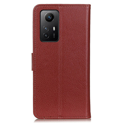 For Xiaomi Redmi Note 12S 4G Anti-scratch Litchi Texture Phone Case PU Leather Stand Wallet Shell