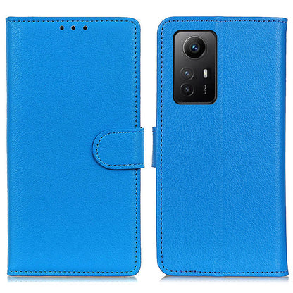 For Xiaomi Redmi Note 12S 4G Anti-scratch Litchi Texture Phone Case PU Leather Stand Wallet Shell