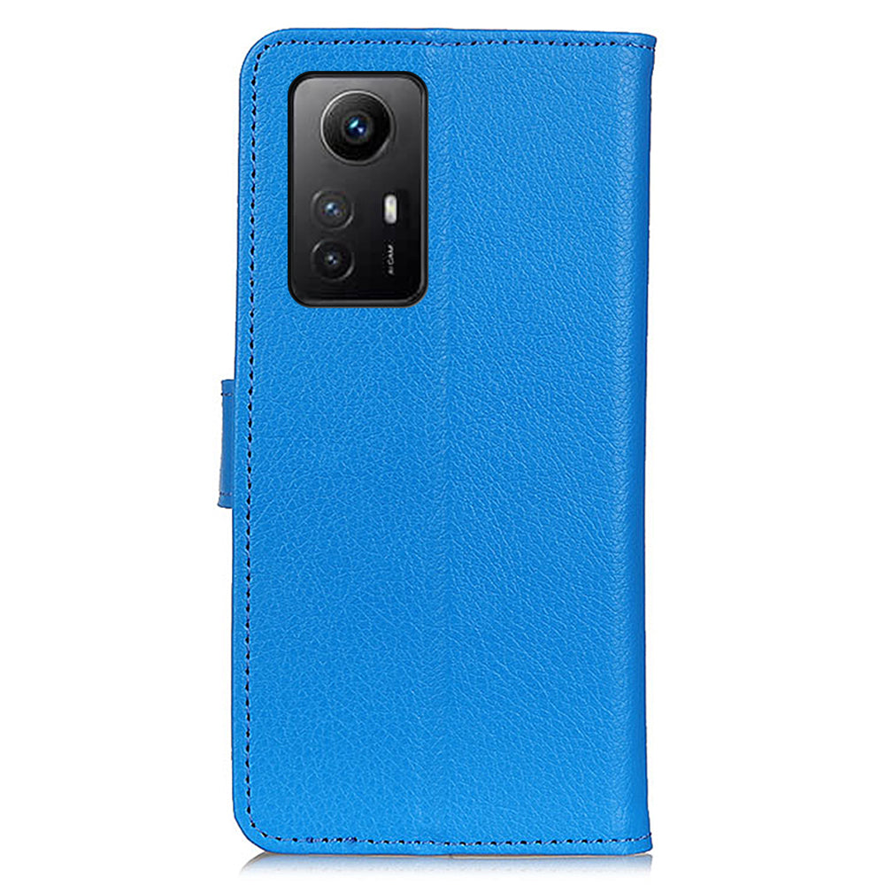 For Xiaomi Redmi Note 12S 4G Anti-scratch Litchi Texture Phone Case PU Leather Stand Wallet Shell