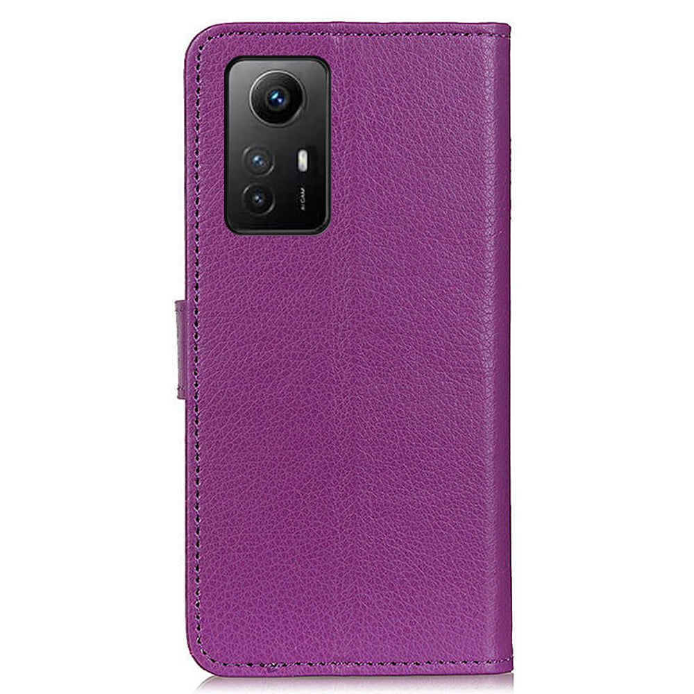 For Xiaomi Redmi Note 12S 4G Anti-scratch Litchi Texture Phone Case PU Leather Stand Wallet Shell