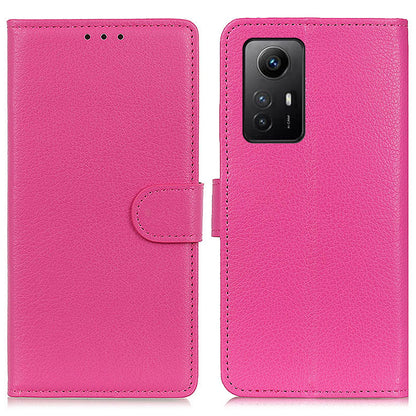 For Xiaomi Redmi Note 12S 4G Anti-scratch Litchi Texture Phone Case PU Leather Stand Wallet Shell