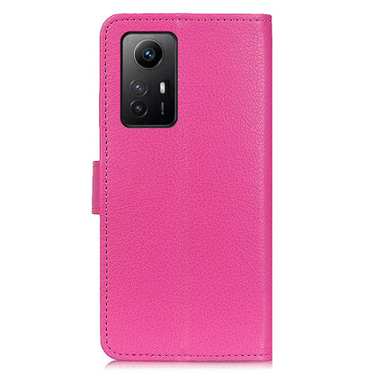 For Xiaomi Redmi Note 12S 4G Anti-scratch Litchi Texture Phone Case PU Leather Stand Wallet Shell