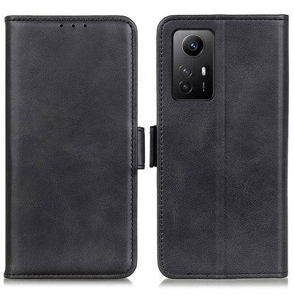 Anti-drop Cover for Xiaomi Redmi Note 12S 4G Phone Case Cowhide Texture PU Leather Wallet Stand Shell