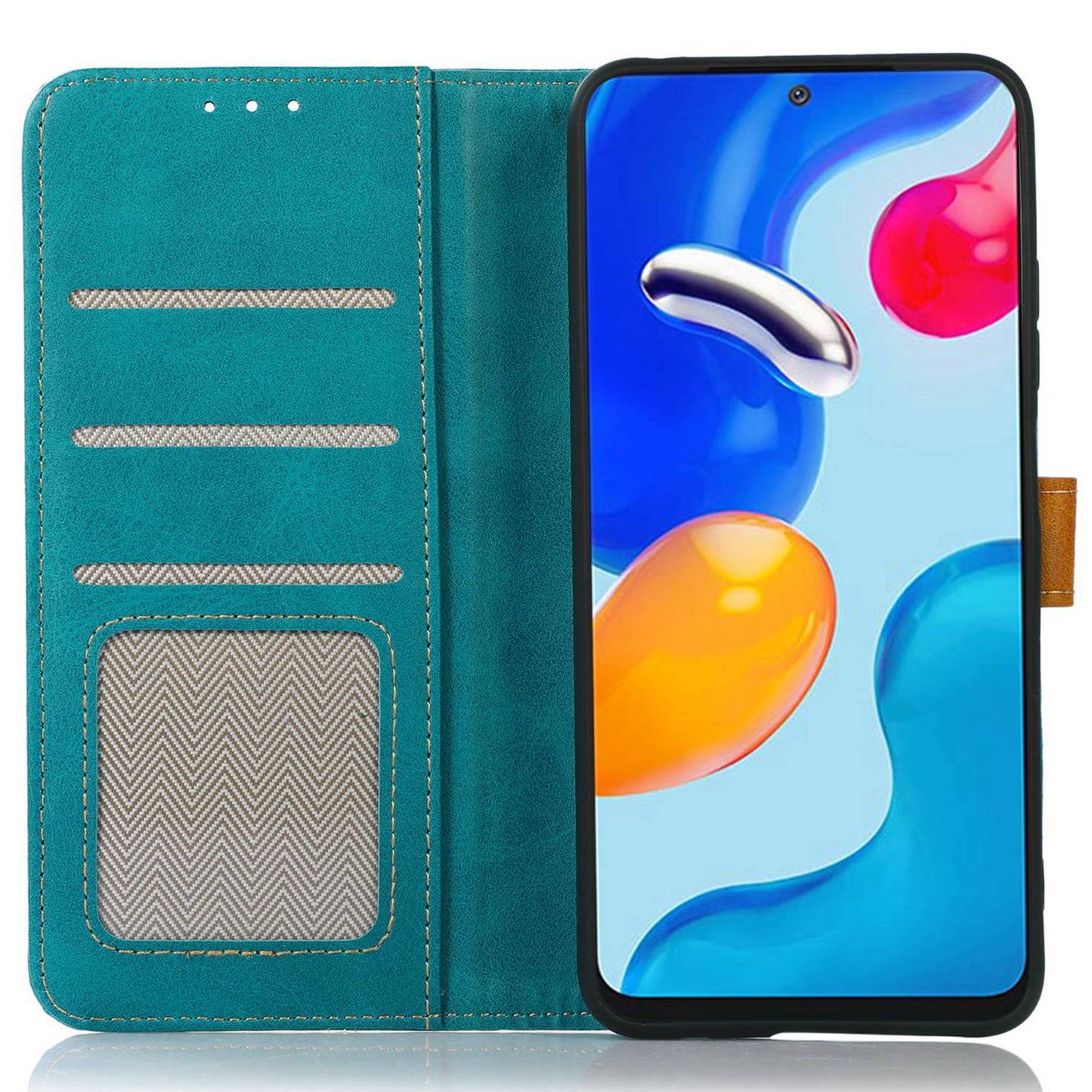 PU Leather Shell for Xiaomi Redmi Note 12S 4G Calf Texture Wallet Phone Case Flip Stand Cover
