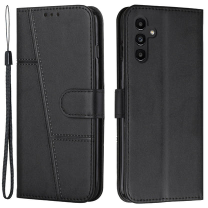 For Samsung Galaxy M14 5G PU Leather Smartphone Case Magnetic Clasp Cell Phone Wallet Stand Cover