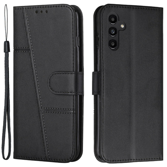 For Samsung Galaxy M14 5G PU Leather Smartphone Case Magnetic Clasp Cell Phone Wallet Stand Cover