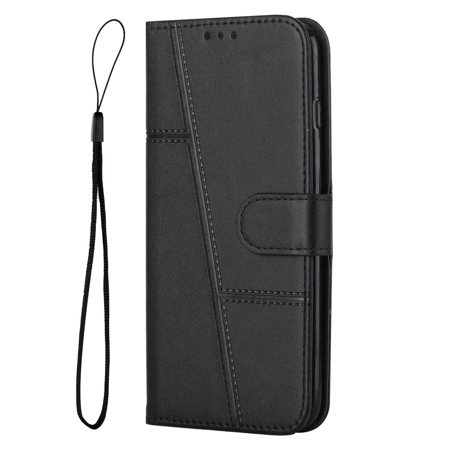 For Samsung Galaxy M14 5G PU Leather Smartphone Case Magnetic Clasp Cell Phone Wallet Stand Cover