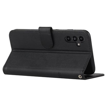 For Samsung Galaxy M14 5G PU Leather Smartphone Case Magnetic Clasp Cell Phone Wallet Stand Cover