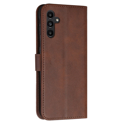 For Samsung Galaxy M14 5G PU Leather Smartphone Case Magnetic Clasp Cell Phone Wallet Stand Cover