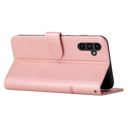 For Samsung Galaxy M14 5G PU Leather Smartphone Case Magnetic Clasp Cell Phone Wallet Stand Cover