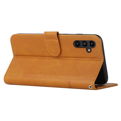 For Samsung Galaxy M14 5G PU Leather Smartphone Case Magnetic Clasp Cell Phone Wallet Stand Cover