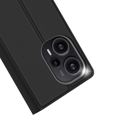 DUX DUCIS Skin Pro Series PU Leather Flip Case for Xiaomi Poco F5 5G / Redmi Note 12 Turbo , Stand Card Slot Phone Cover