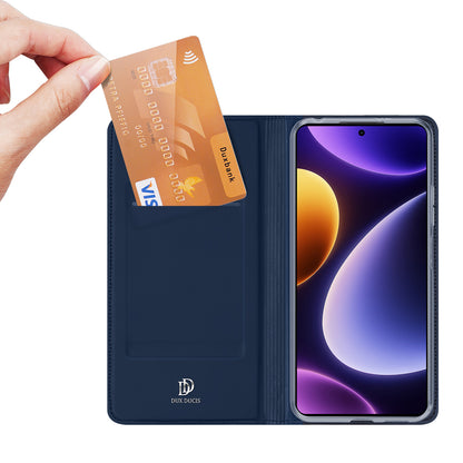 DUX DUCIS Skin Pro Series PU Leather Flip Case for Xiaomi Poco F5 5G / Redmi Note 12 Turbo , Stand Card Slot Phone Cover