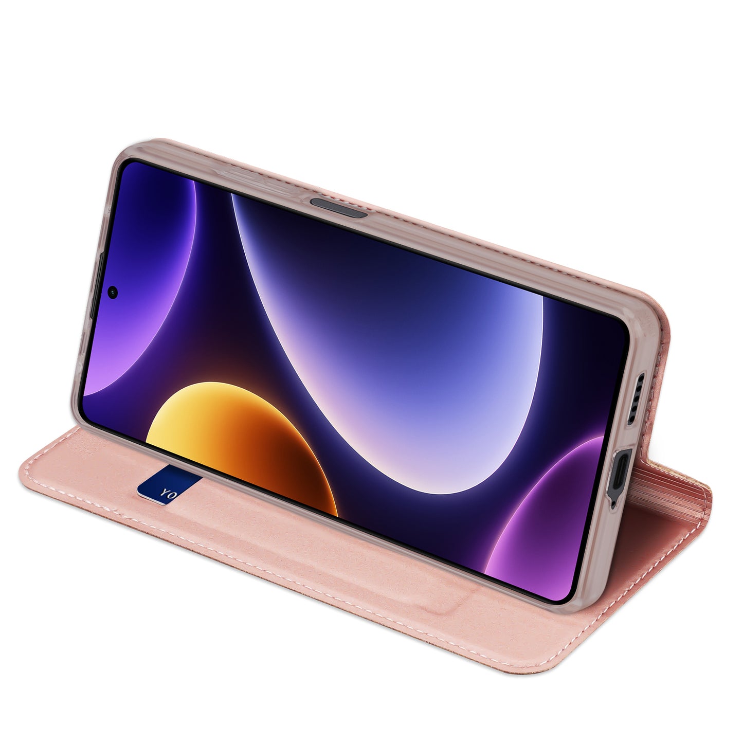 DUX DUCIS Skin Pro Series PU Leather Flip Case for Xiaomi Poco F5 5G / Redmi Note 12 Turbo , Stand Card Slot Phone Cover