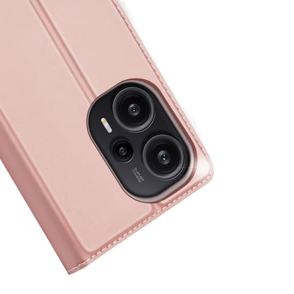 DUX DUCIS Skin Pro Series PU Leather Flip Case for Xiaomi Poco F5 5G / Redmi Note 12 Turbo , Stand Card Slot Phone Cover