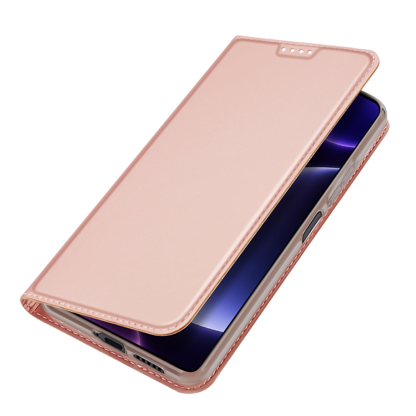 DUX DUCIS Skin Pro Series PU Leather Flip Case for Xiaomi Poco F5 5G / Redmi Note 12 Turbo , Stand Card Slot Phone Cover