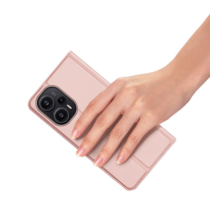 DUX DUCIS Skin Pro Series PU Leather Flip Case for Xiaomi Poco F5 5G / Redmi Note 12 Turbo , Stand Card Slot Phone Cover