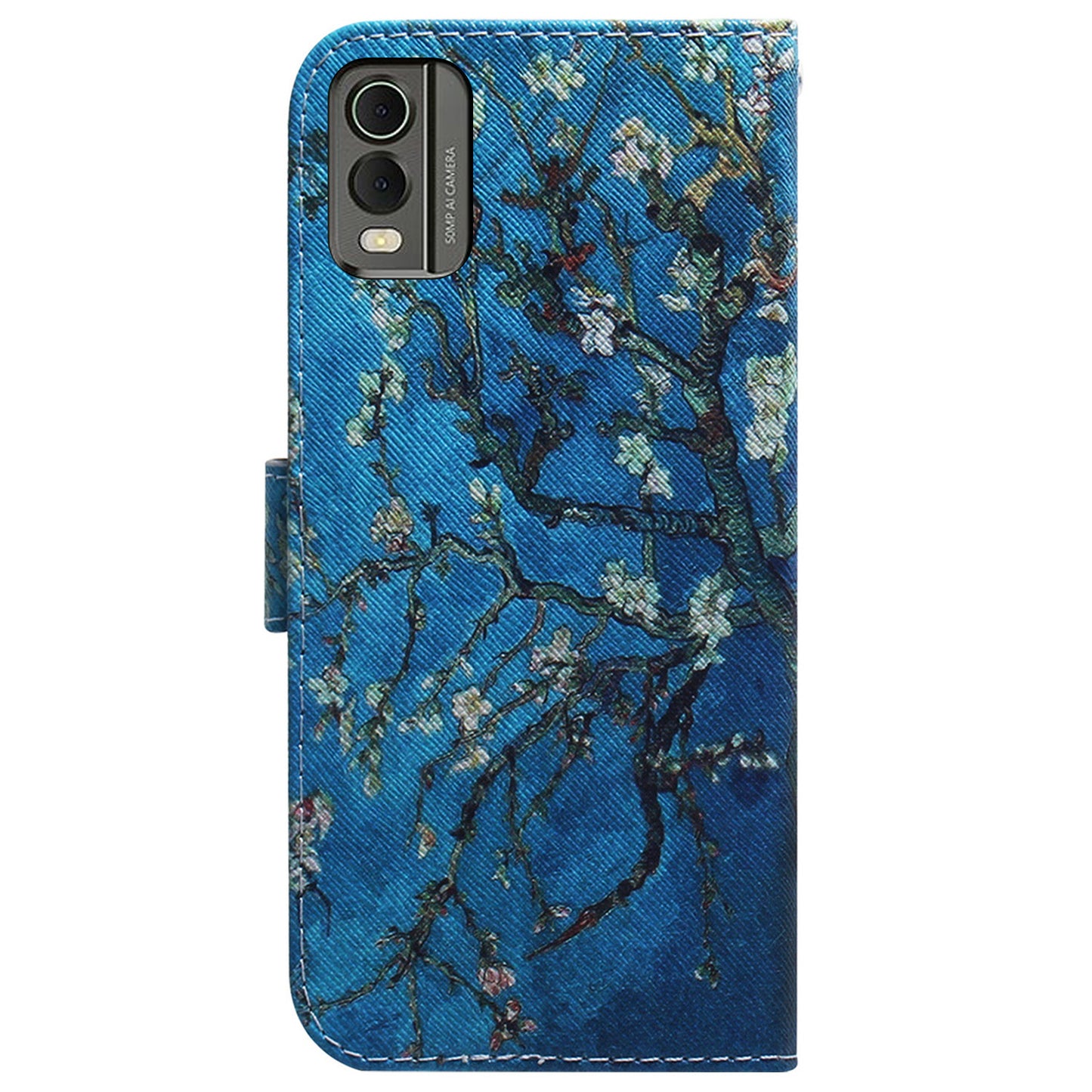 For Nokia C32 PU Leather Phone Case Stand Pattern Printing Wallet Cover