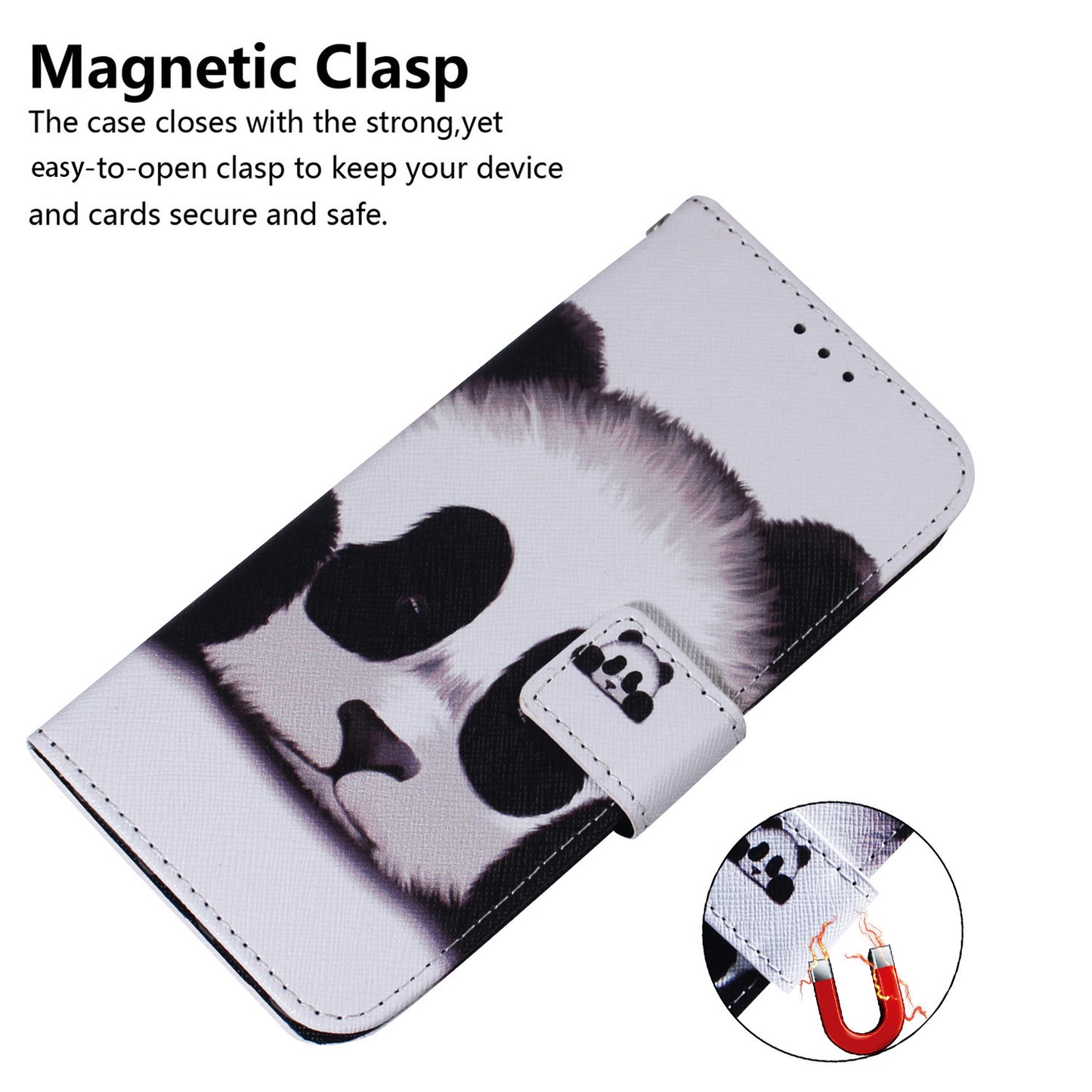For Nokia C32 PU Leather Phone Case Stand Pattern Printing Wallet Cover