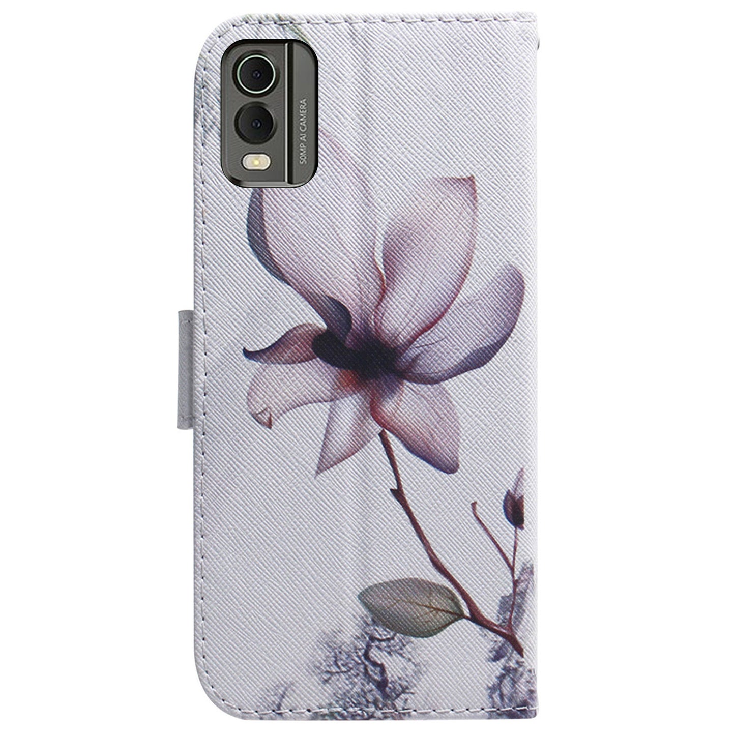 For Nokia C32 PU Leather Phone Case Stand Pattern Printing Wallet Cover