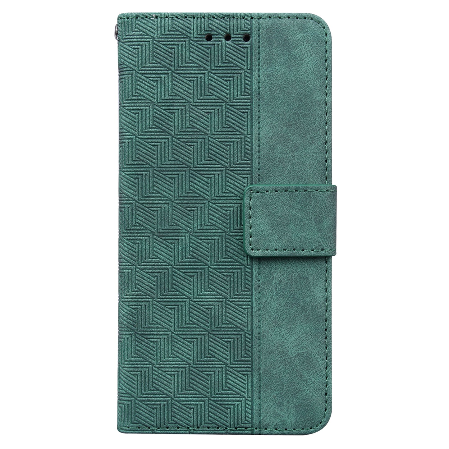 For Nokia C32 Wallet Phone Case PU Leather Geometry Pattern Imprinted Stand Flip Cover