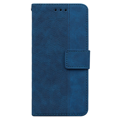 For Nokia C32 Wallet Phone Case PU Leather Geometry Pattern Imprinted Stand Flip Cover