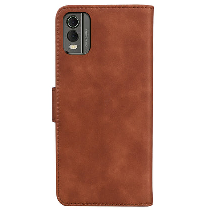 Wallet Case for Nokia C32 PU Leather Butterfly Printing Stand Flip Phone Cover