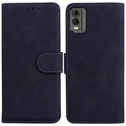 For Nokia C32 PU Leather Flip Cover Solid Color Stand Wallet Phone Case