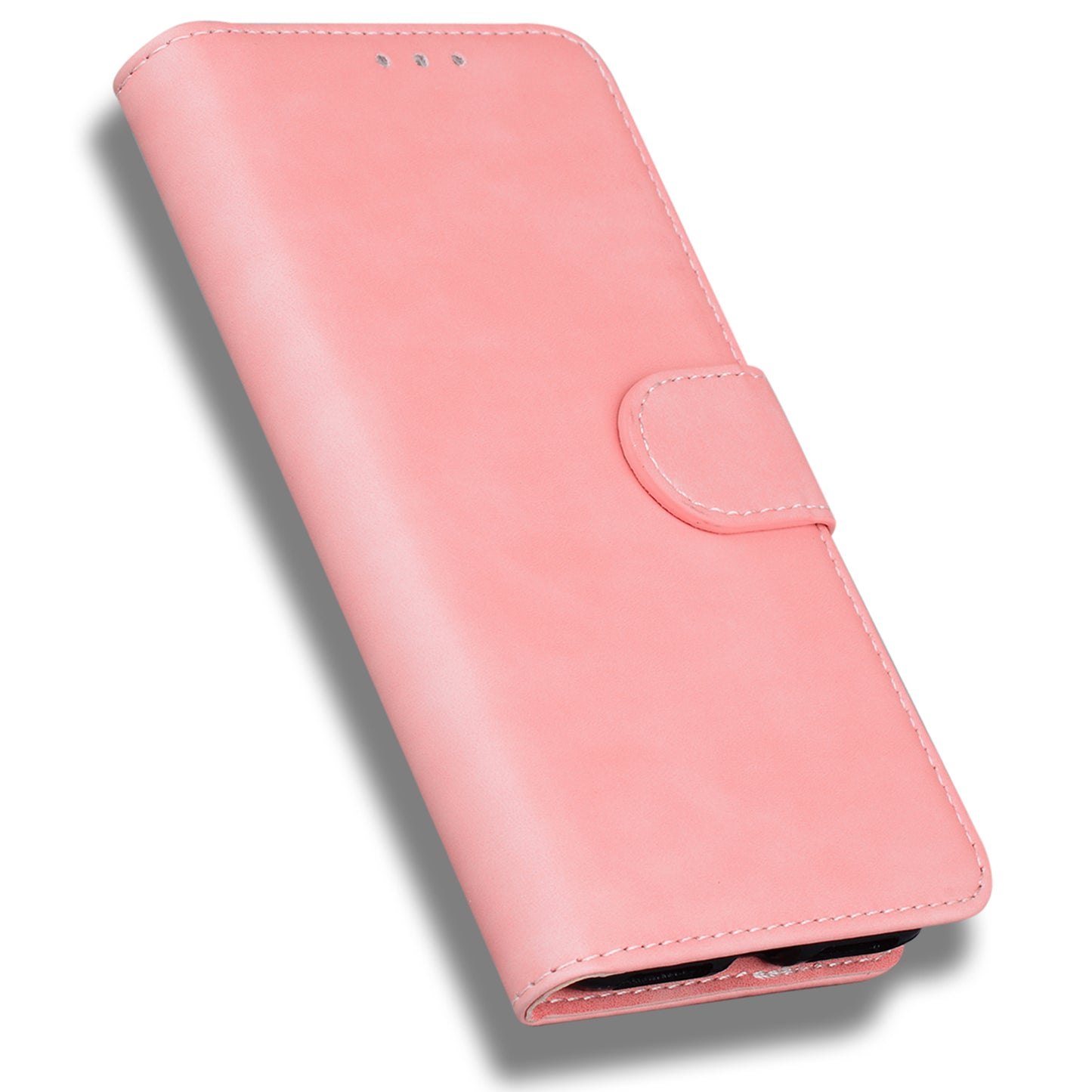 For Nokia C32 PU Leather Flip Cover Solid Color Stand Wallet Phone Case