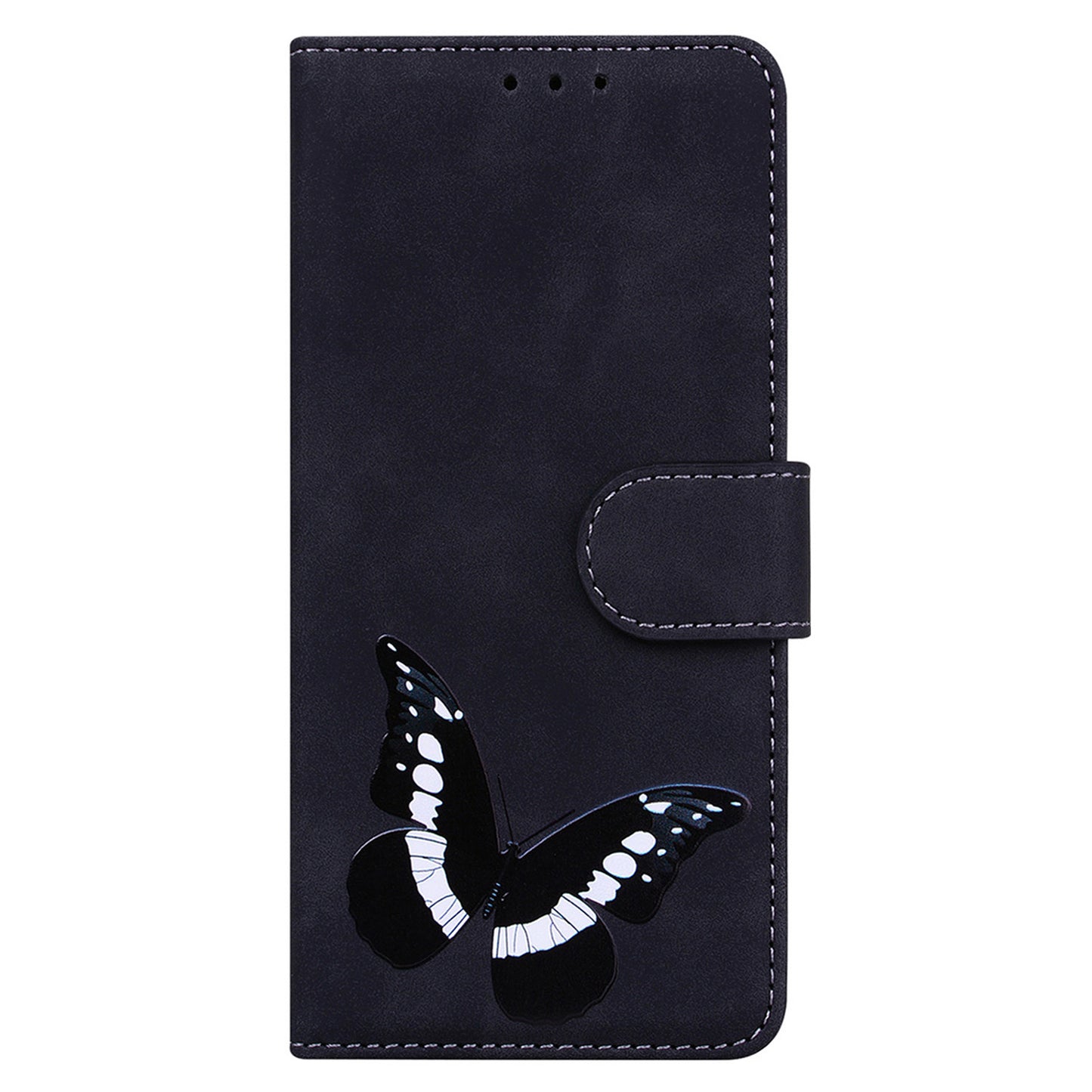 For Tecno Spark 10 Pro Phone Case Stand Wallet Butterfly Printing Skin-touch Leather Phone Cover