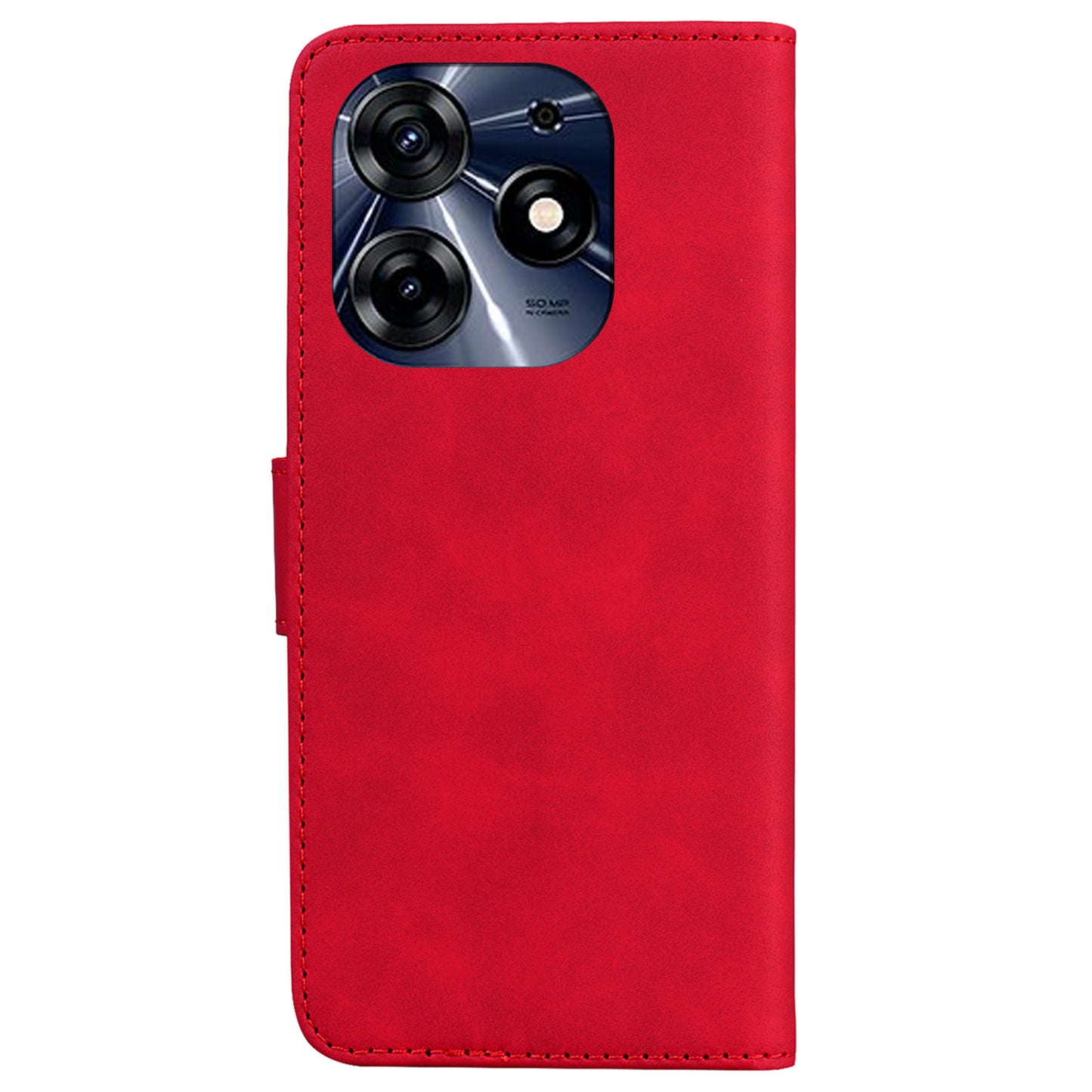 For Tecno Spark 10 Pro Phone Case Stand Wallet Butterfly Printing Skin-touch Leather Phone Cover