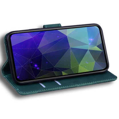 For Tecno Spark 10 Pro Phone Case Stand Wallet Butterfly Printing Skin-touch Leather Phone Cover