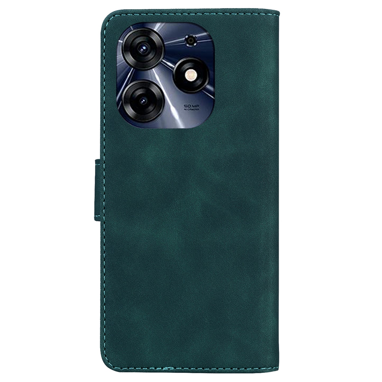 For Tecno Spark 10 Pro Phone Case Stand Wallet Butterfly Printing Skin-touch Leather Phone Cover