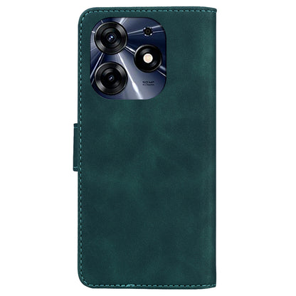 For Tecno Spark 10 Pro Phone Case Stand Wallet Butterfly Printing Skin-touch Leather Phone Cover