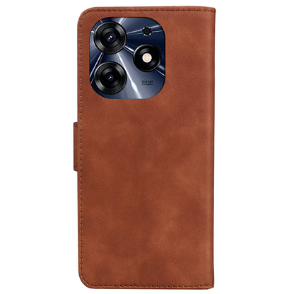 For Tecno Spark 10 Pro Phone Case Stand Wallet Butterfly Printing Skin-touch Leather Phone Cover