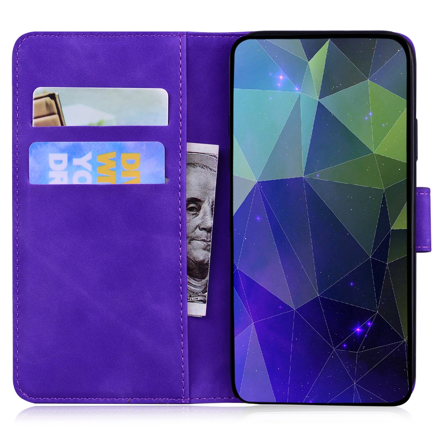 For Tecno Spark 10 Pro Phone Case Stand Wallet Butterfly Printing Skin-touch Leather Phone Cover