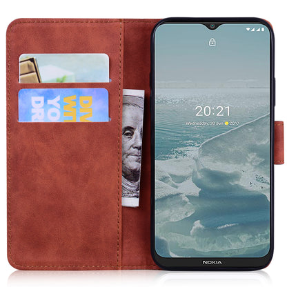 Skin-touch PU Leather Case for Nokia C22 Butterfly Printing Wallet Phone Stand Cover