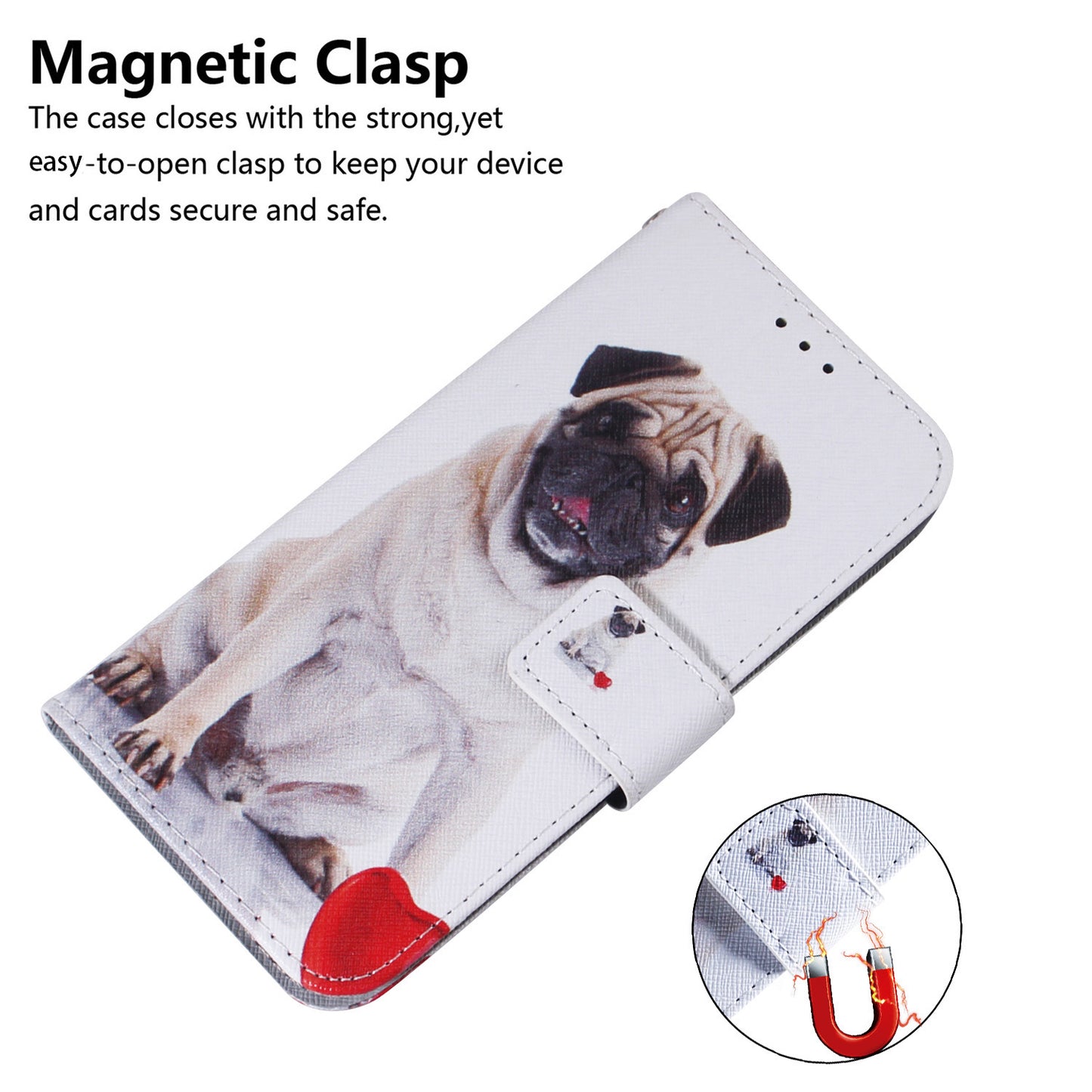 Anti-Drop PU Leather Flip Cover for Nokia C22 Pattern Printing Wallet Phone Case