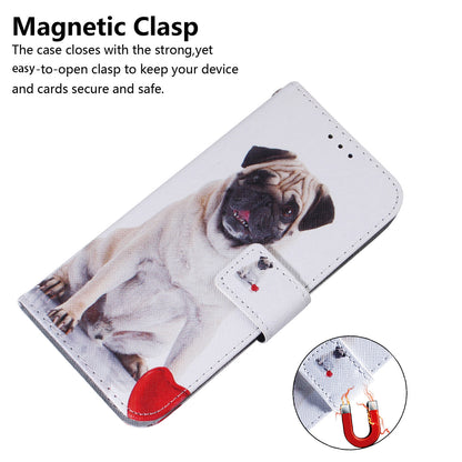 Anti-Drop PU Leather Flip Cover for Nokia C22 Pattern Printing Wallet Phone Case