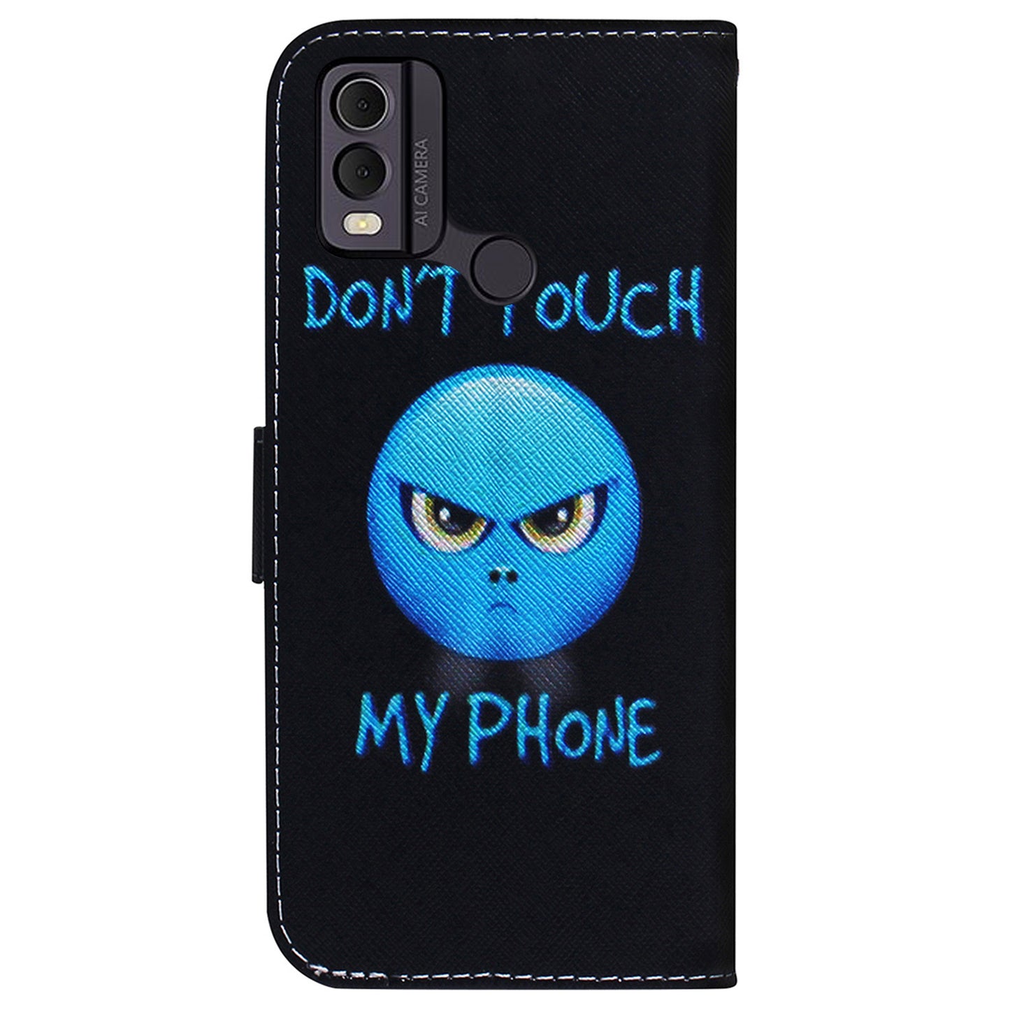 Anti-Drop PU Leather Flip Cover for Nokia C22 Pattern Printing Wallet Phone Case