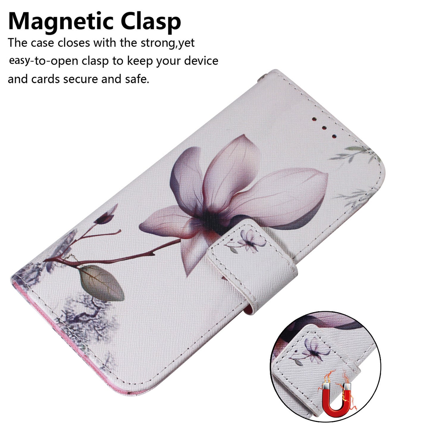 Anti-Drop PU Leather Flip Cover for Nokia C22 Pattern Printing Wallet Phone Case