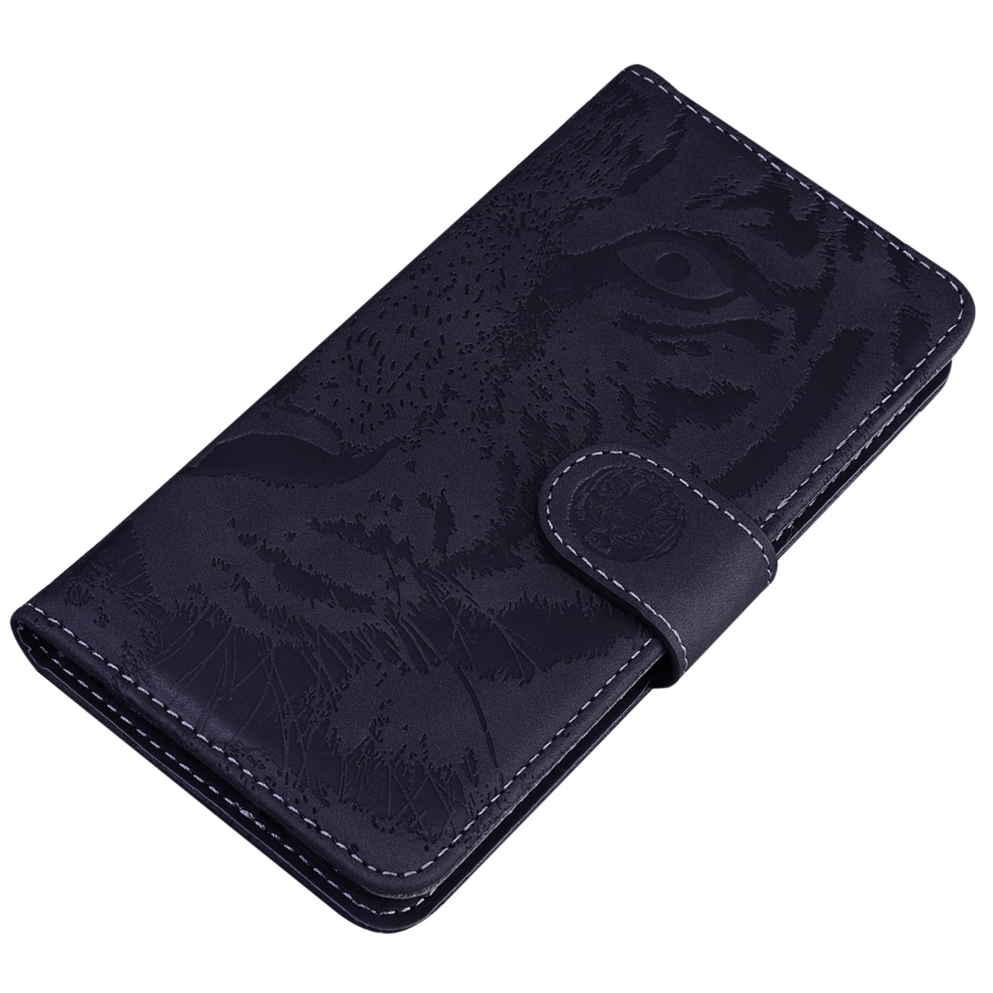 For Nokia C22 PU Leather Case Wallet Stand Shell Tiger Imprinted Pattern Phone Cover