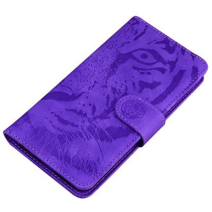 For Nokia C22 PU Leather Case Wallet Stand Shell Tiger Imprinted Pattern Phone Cover